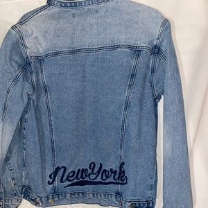 “NEW YORK” Blue Jean Jacket